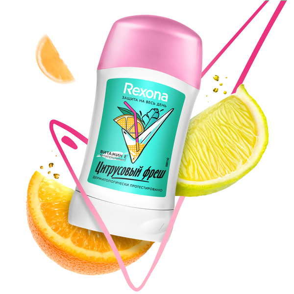 Дез. тверд. Rexona 40мл. жен. Цитрусовый Фреш (6)