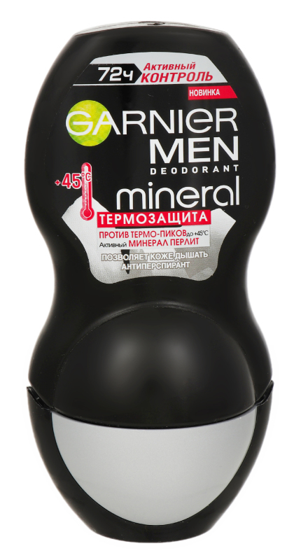 Дез. шарик Garnier 50мл. муж. Минерал Термо-защита