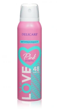 Дез. спрей Delicare Love 150мл. Pink Dreams (24)
