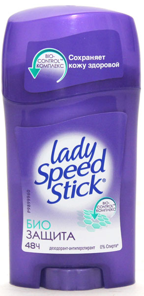 Дез. тверд. LadySpeedStick 45г жен. Био Защита