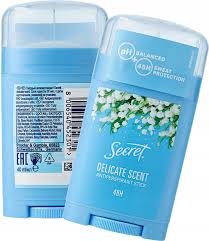 Дез. тверд. Secret Delicate Scent 40мл. жен. (6)