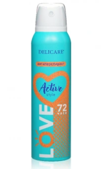 Дез. спрей Delicare Love 150мл. Active Style (24)