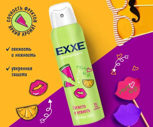 Дез. спрей Exxe 150мл. жен. Fruit kiss свежесть и нежность (6)