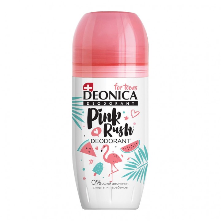 Дез. шарик Деоника 45/50мл. for teens Pink rush (6)